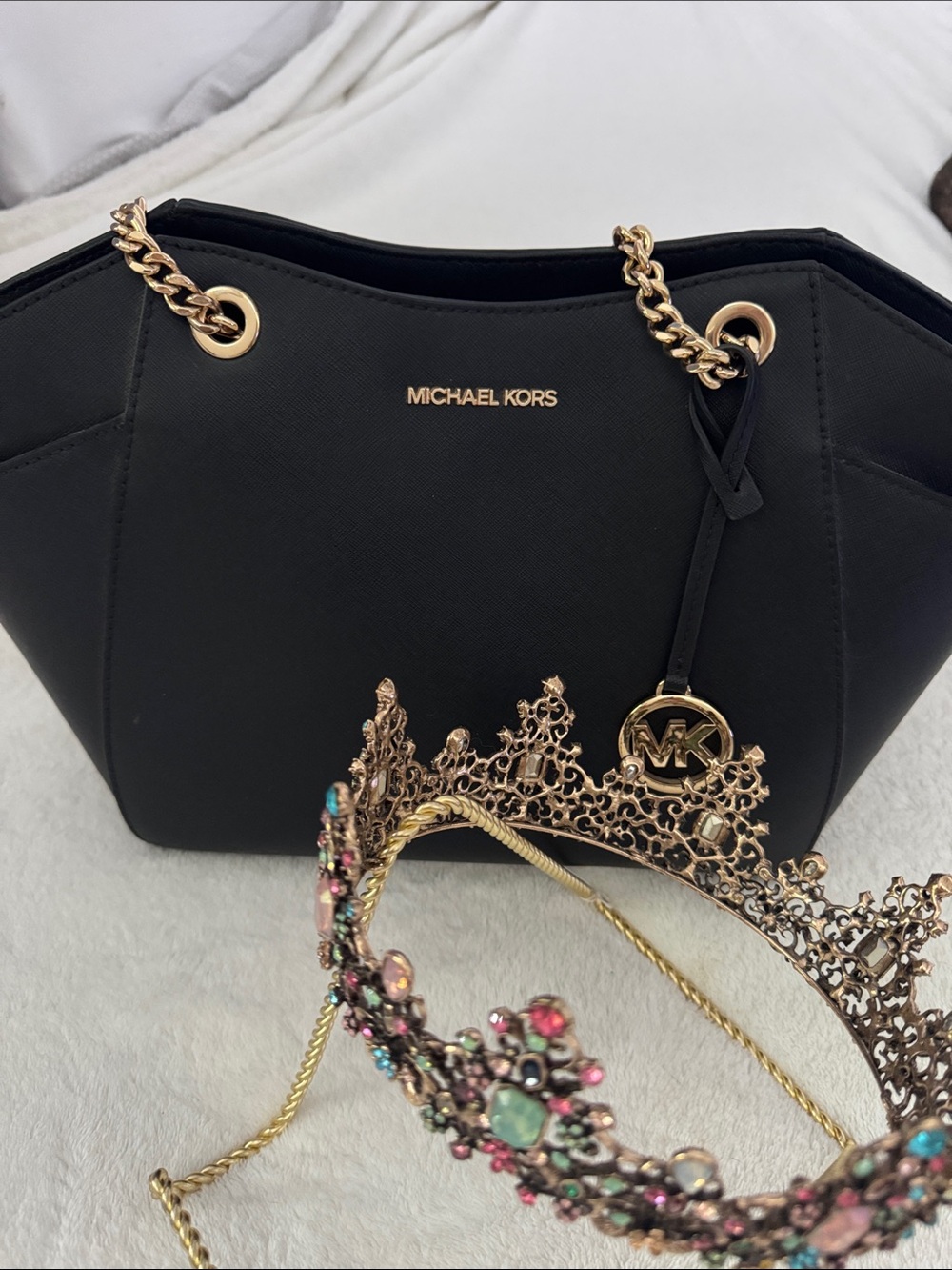 Michael Kors Black Jet Set Chain Shoulder Bag Excellent Condition 🌹